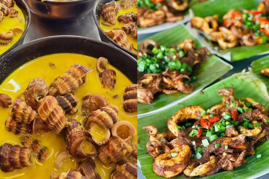 Aneka pilihan menu tempatan menanti pengunjung.