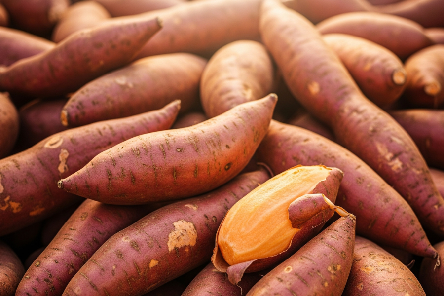 Ubi keledek mebekalkan vitamin A dan beta karoten yang menyokong sistem pembiakan wanita