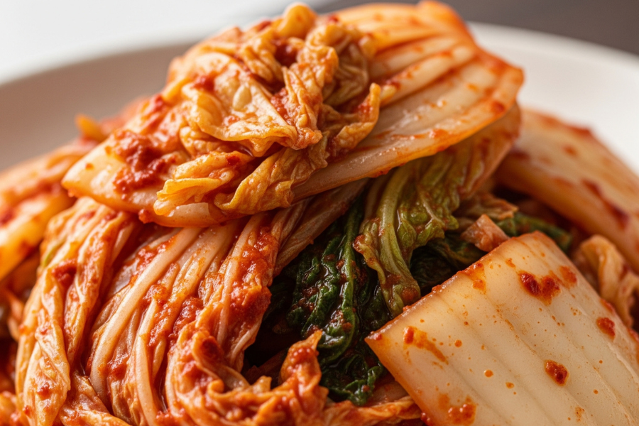 Kimchi kaya dengan probiotik hasil dari proses fermentasi.