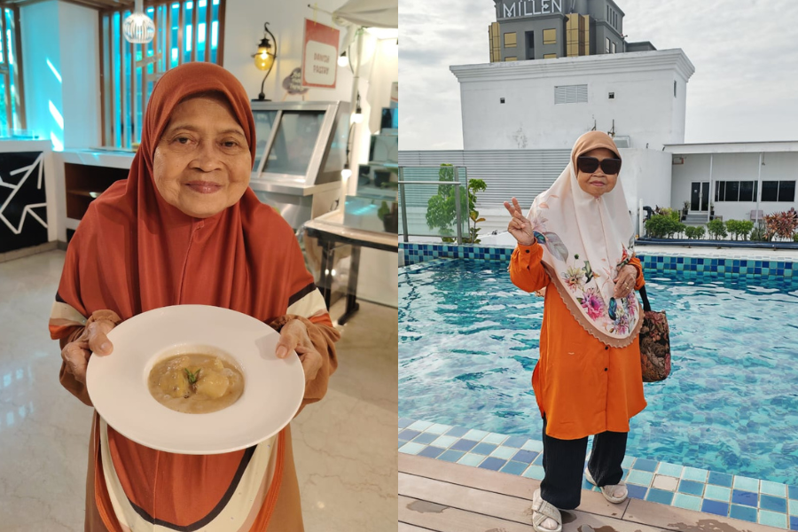 Kakcik Yah bersyukur dengan rezeki yang diterimanya dalam bidang penciptaan kandungan.