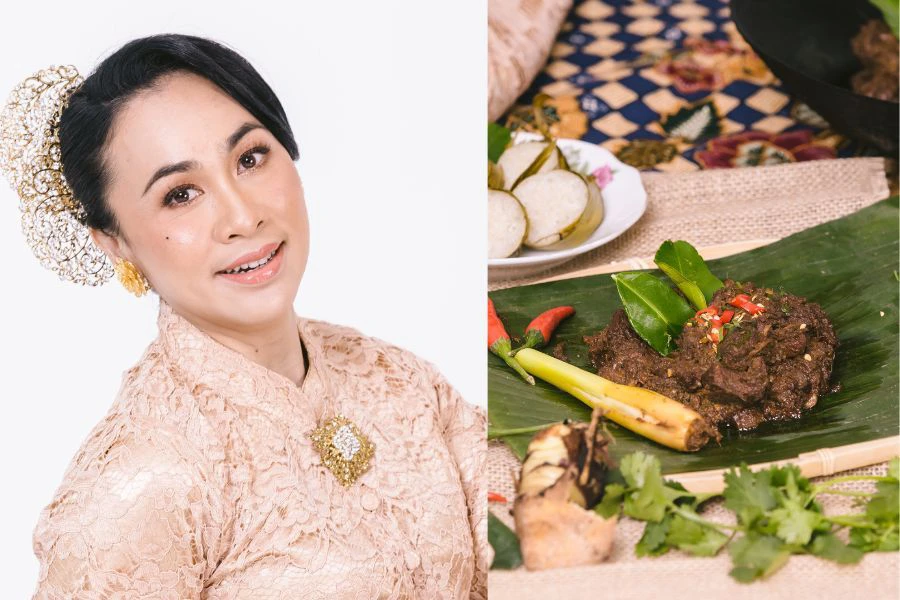 Nazia mengakui seorang penggemar berat masakan rendang.