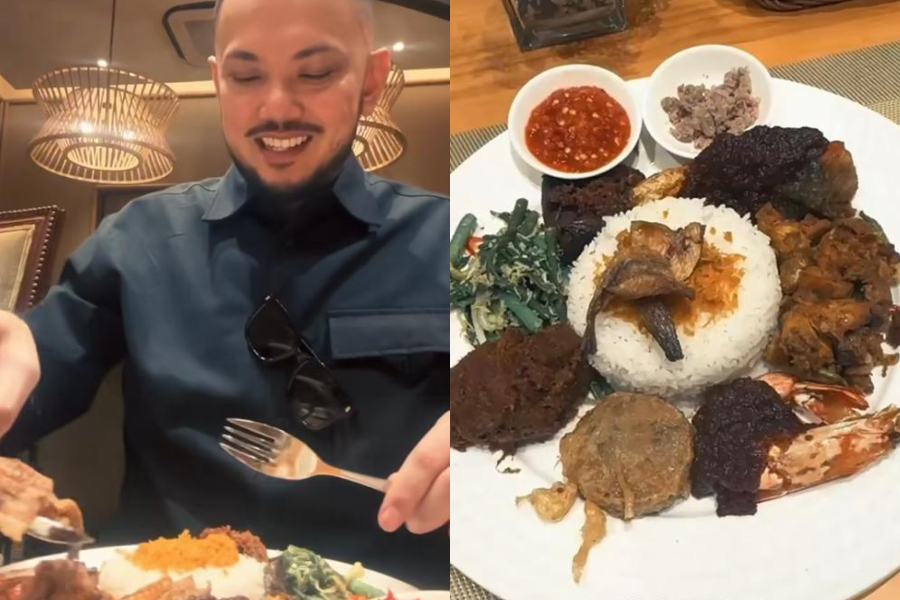 Imran bangga dengan kepelbagaian hidangan di Singapura. -FOTO Mamanda, The Dining Room