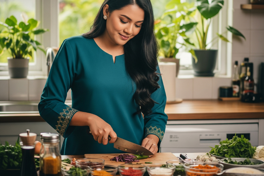 Sambil memasak boleh juga membasahkan lidah dengan zikir-zikir ringkas.