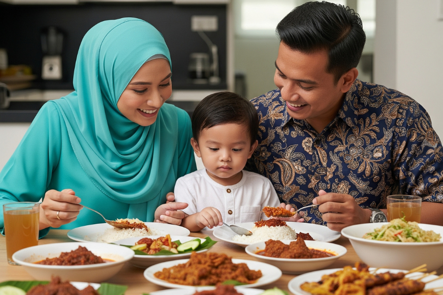 Jadikan masa makan bersama anak-anak menyeronokkan.