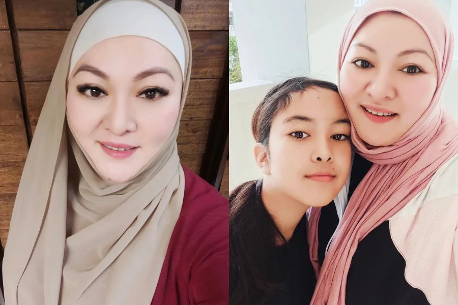 Avaa bersama anak tunggalnya Maleena yang kini berusia 13 tahun.