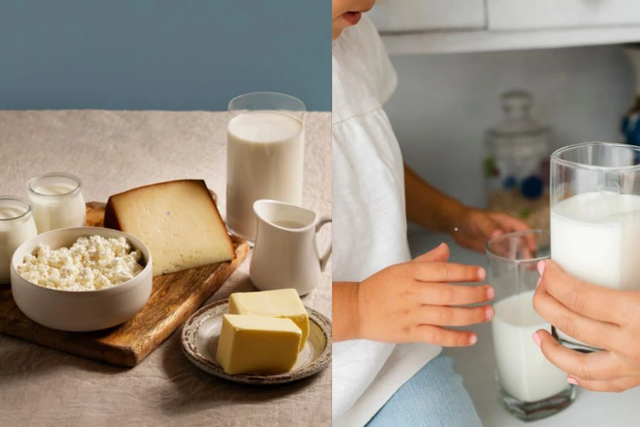 Susu dan produk tenusu tidak dipasteurisasi tidak boleh dibawa sebagai bekal.
