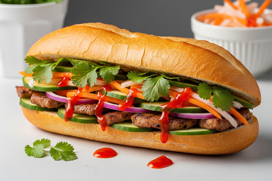 Tempat kedua menjadi milik Banh Mi iaitu sandwic dari Vietnam.