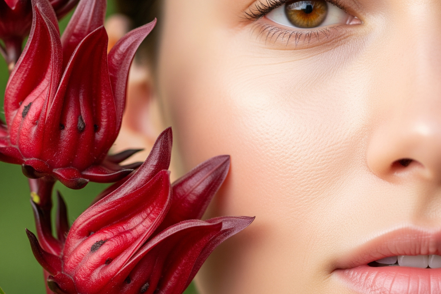 Roselle mengandungi antibiotik yang baik untuk kecantikan kulit.