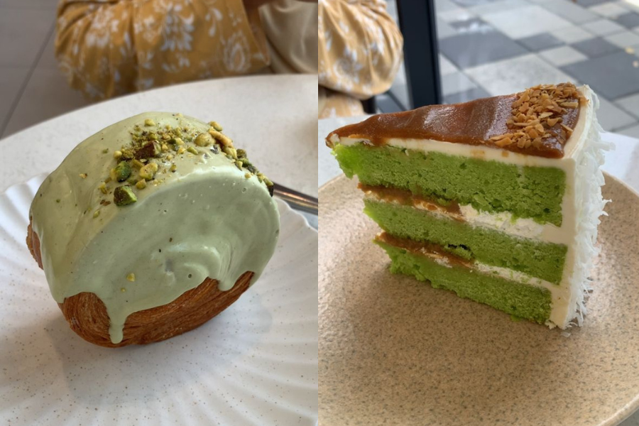 Cromboloni dan kek gula Melaka antara pencuci mulut yang menjadi pilihan pelanggan.
