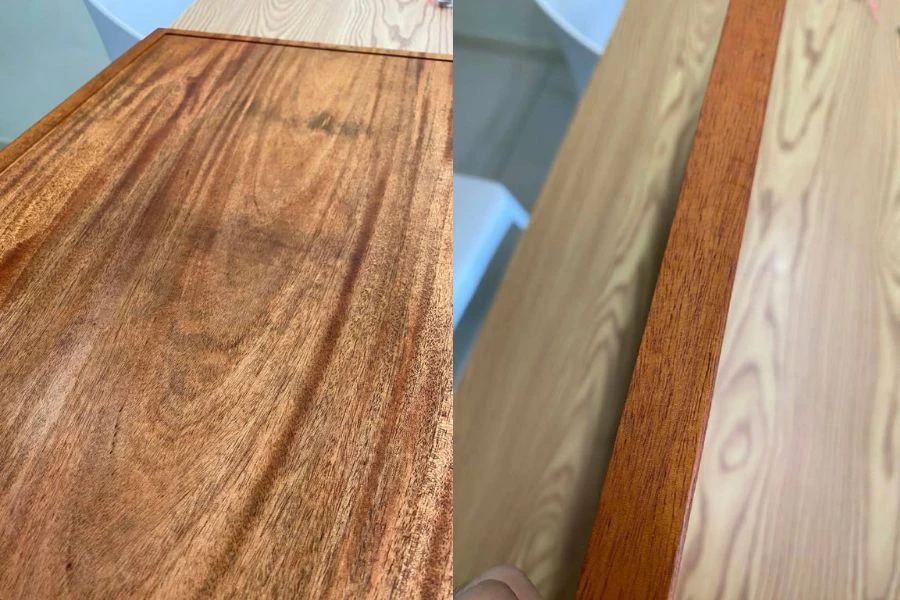 Digalakkan memilih papan pemotong kayu yang solid untuk ketahanan lebih lama.