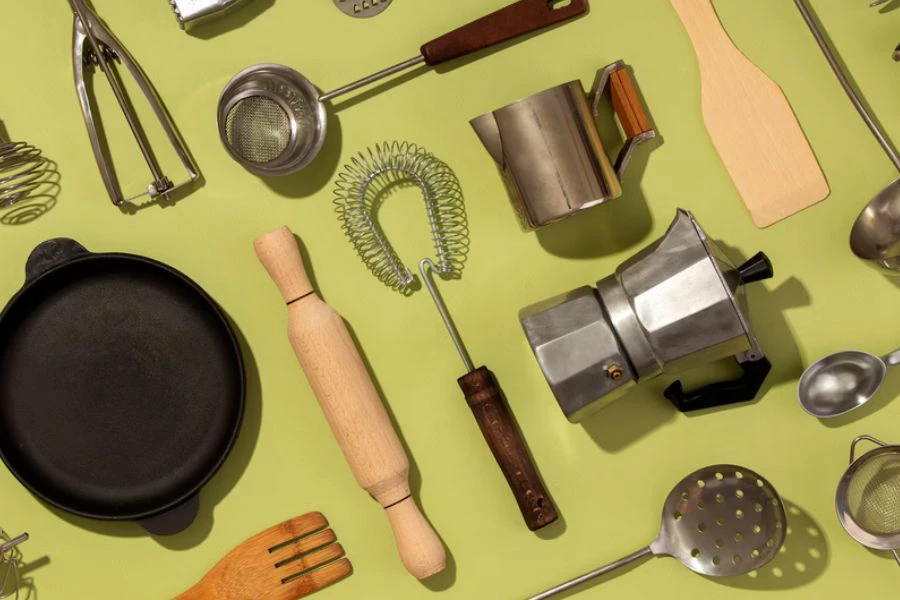 Guna peralatan dapur pelbagai fungsi untuk jimat ruang simpanan.