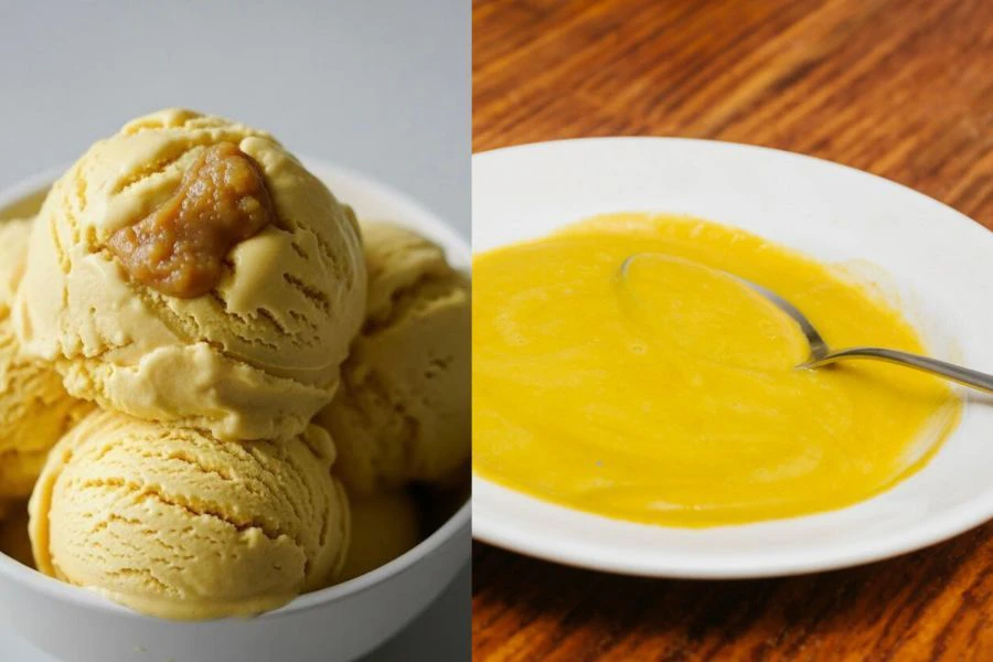 Keunikan rasa tempoyak turut dijadikan sebagai aiskrim.