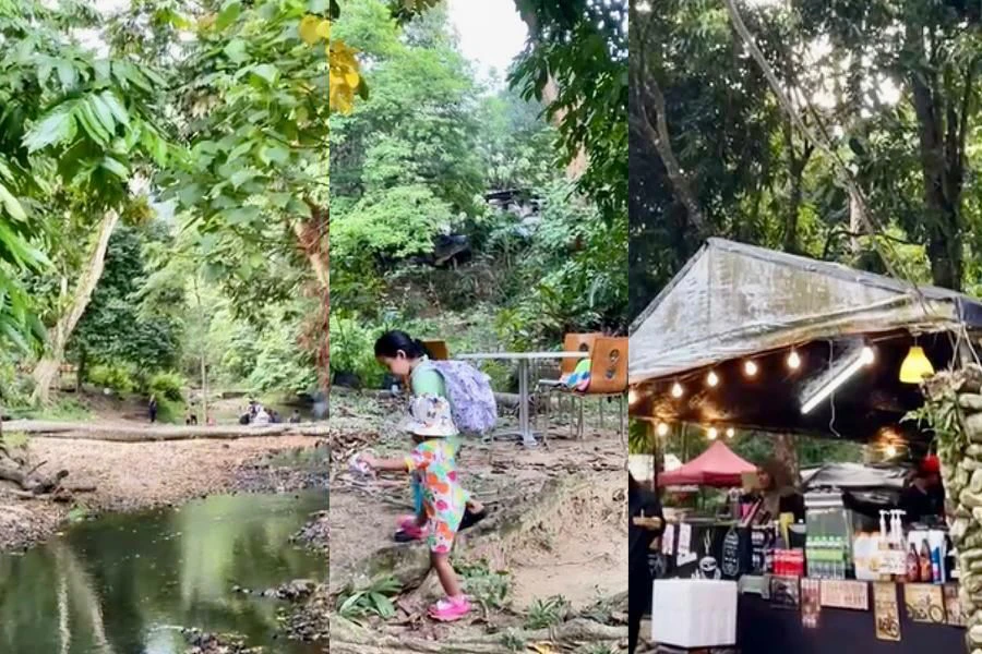 Suasana tenang, sesuai dijadikan lokasi melepak dengan keluarga.