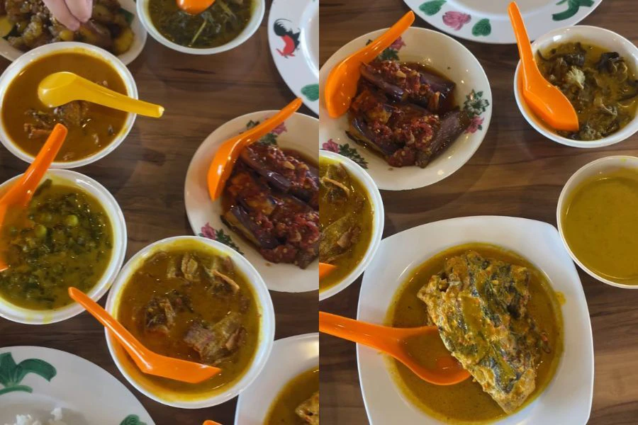 Terdapat lebih daripada 7 jenis hidangan masak salai disediakan.