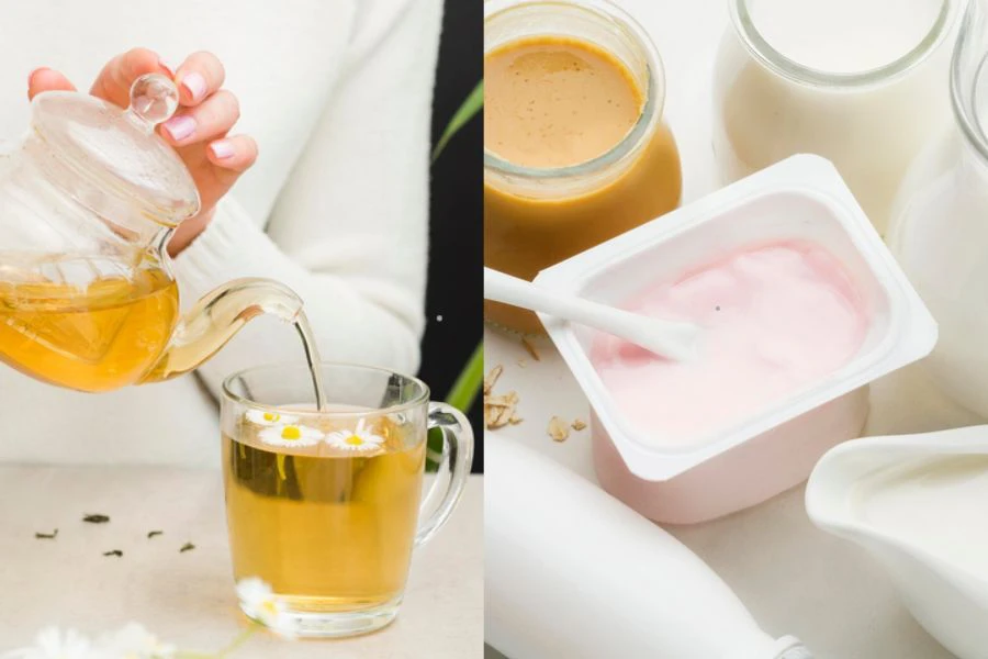 Pengambilan teh hijau dan yogurt membantu kurang bau kentut busuk.