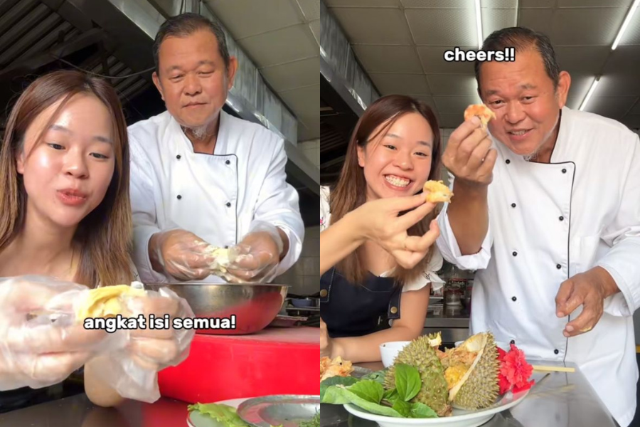 Hasil hidangan tampak menyelerakan dengan gabungan rasa lemak, manis dan masin.