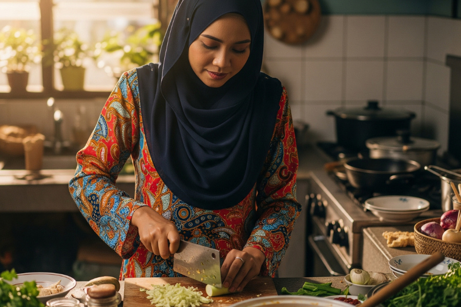 Masak sendiri di rumah lebih baik kerana dapat mengawal penurunan berat badan.