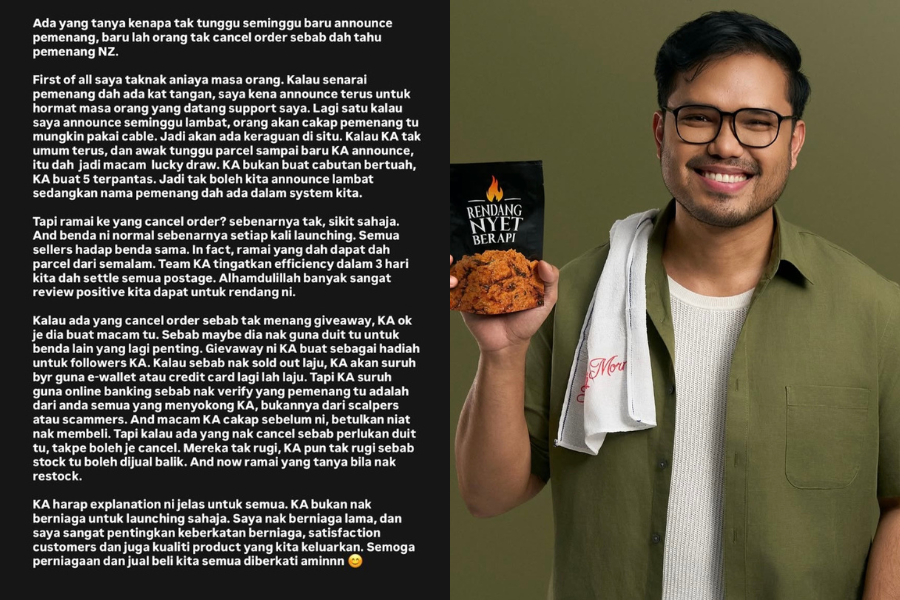 KA menjelaskan perkara itu menerusi hantaran di laman Thread.