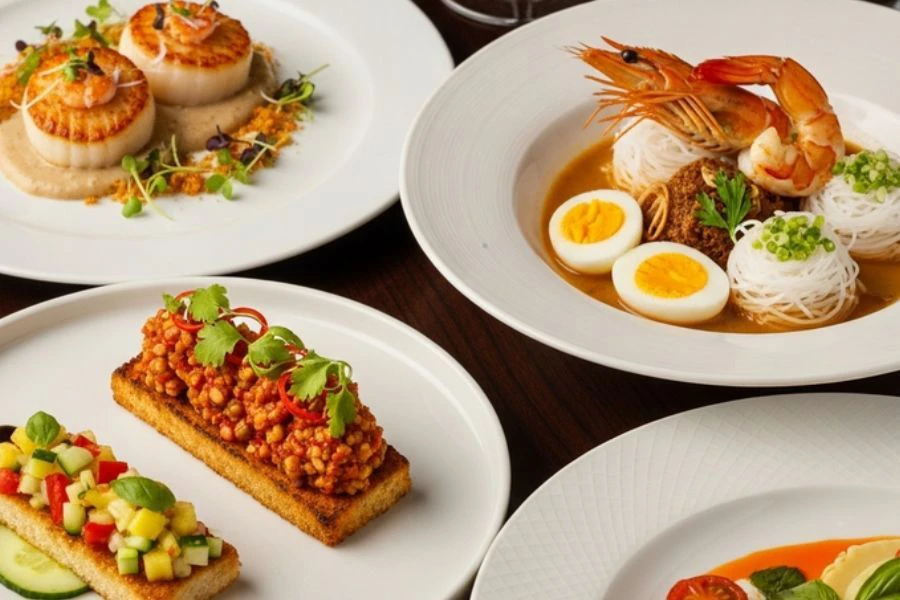 Belacan digunakan dalam masakan berkonsepkan fushion.