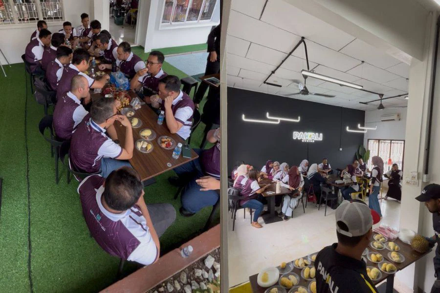 Banglo ini juga menjadi tumpuan korporat untuk acara durian.