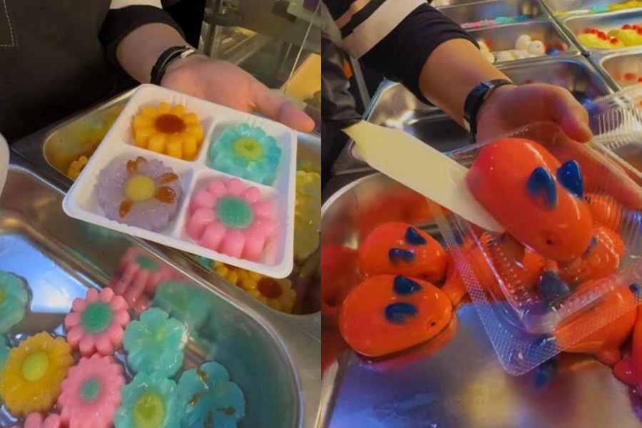 Jangan lepaskan peluang mencuba sendiri keenakan pemanis mulut dengan warna menarik.