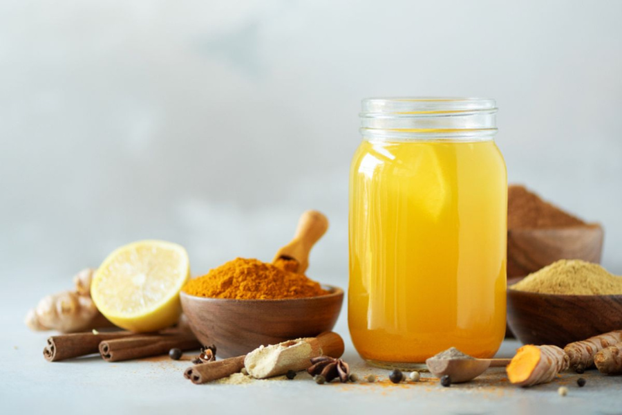 Kunyit berfungsi sebagai antibakteria.
