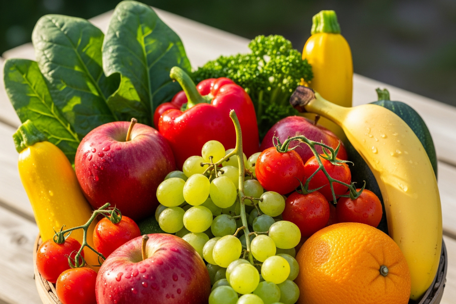 Sayur-sayuran dan buah-buahan memberi penghidratan untuk tikus.
