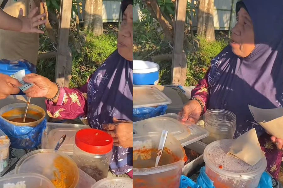 Netizen turut menyalurkan sumbangan untuk membantu kehidupan makcik itu.