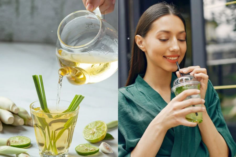 Air campuran serai dan pandan berkhasiat untuk membantu mengembalikan kesegaran badan.