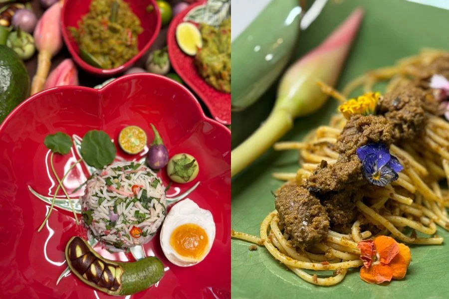 Selain rasa masakan autentik, penataan sajian membuka selera.