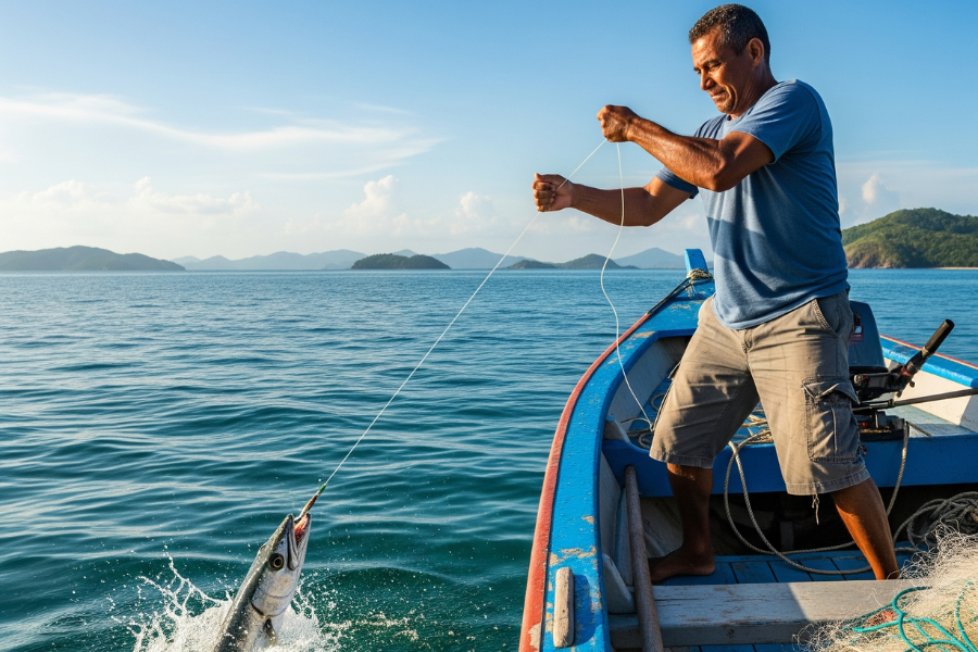 Biasanya nelayan di Kelantan akan melepaskan semula ikan kekacang yang ditangkap.
