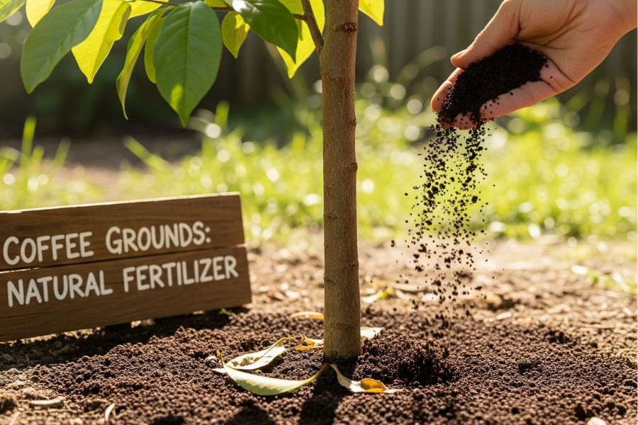 Kafein mengandungi khasiat yang bagus untuk tanaman.