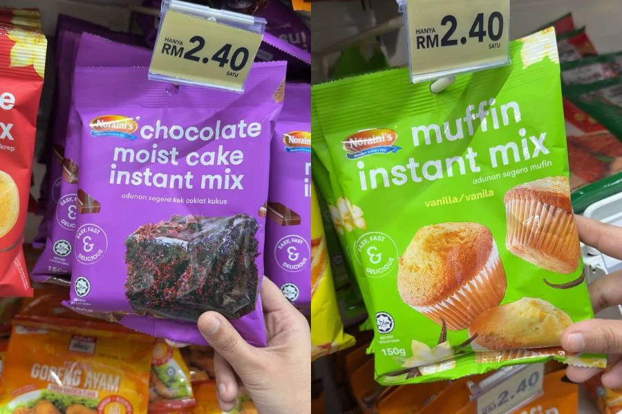 Bukan setakat muffin dan kek, pilihan cucur udang dan donat pun ada.