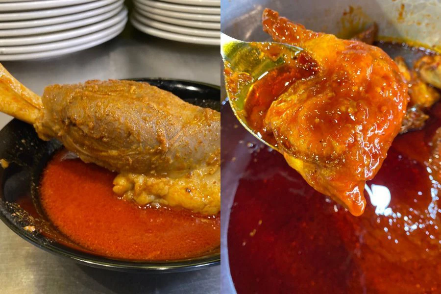 Isi lauk dimasak sempurna membuka selera. 