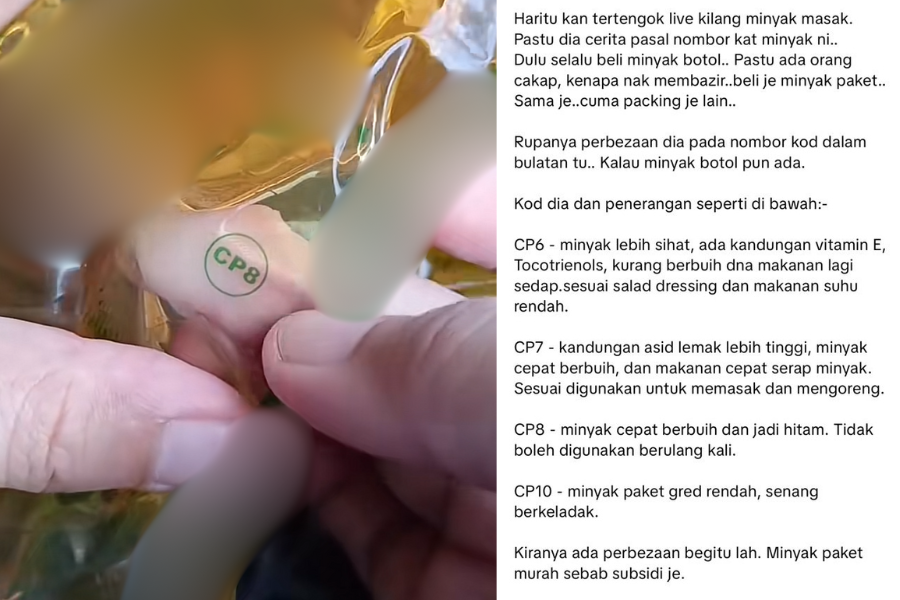 Perkongsian pengguna tersebut di laman TikTok.