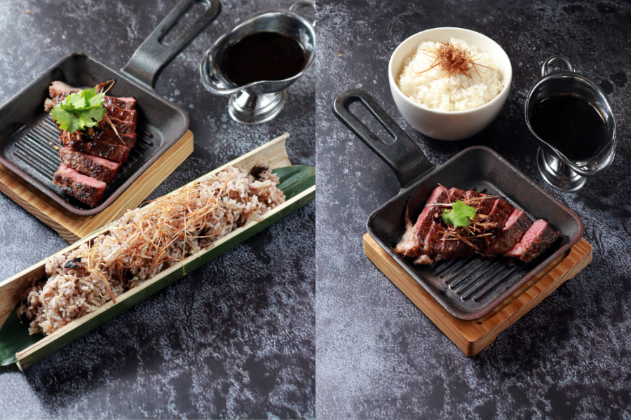 Bario Dabai Fried Rice & Wagyu Beef dan Wagyu Beef Tepus.