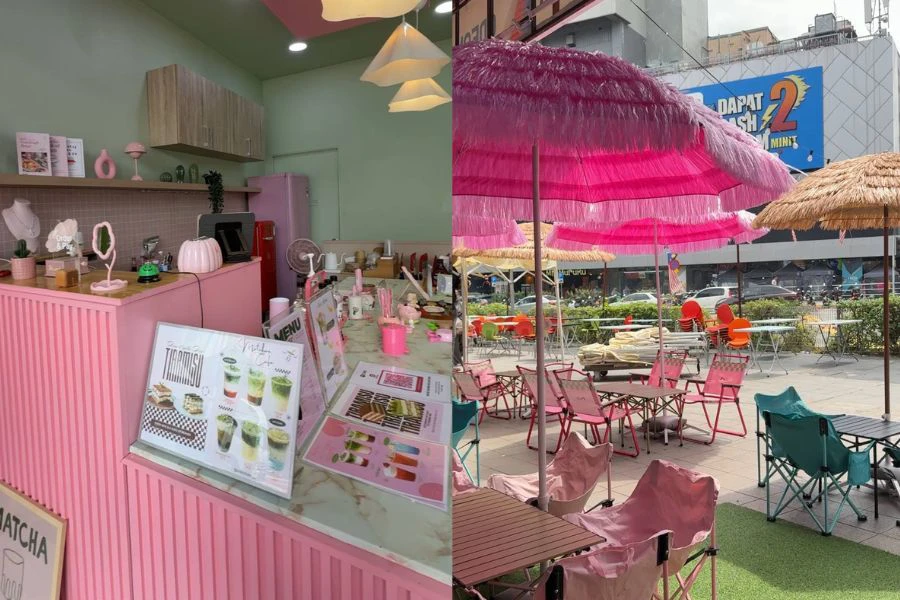 Matchae Cafe estetik ini sesuai untuk dijadikan tempat lepak bersama rakan.