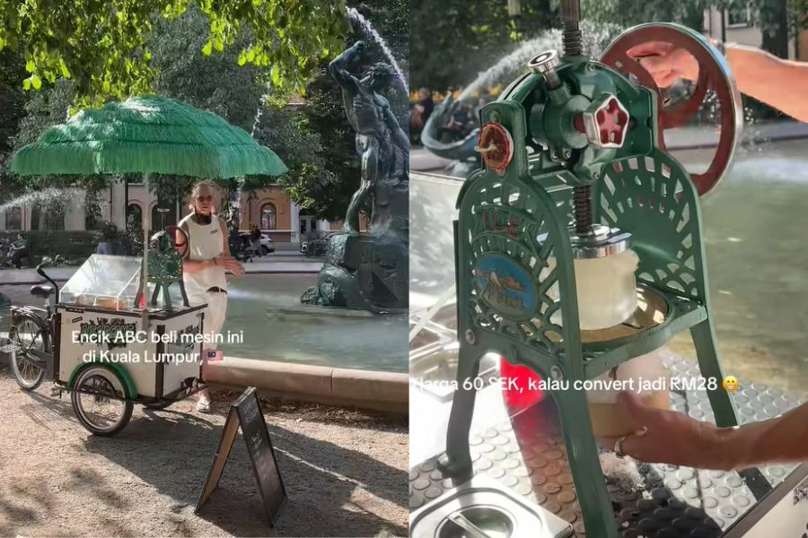 Setiap mangkuk ais kacang itu dijual pada harga RM28.