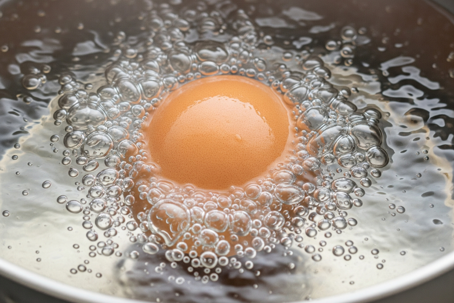 Elakkan rebus telur terlalu lama.