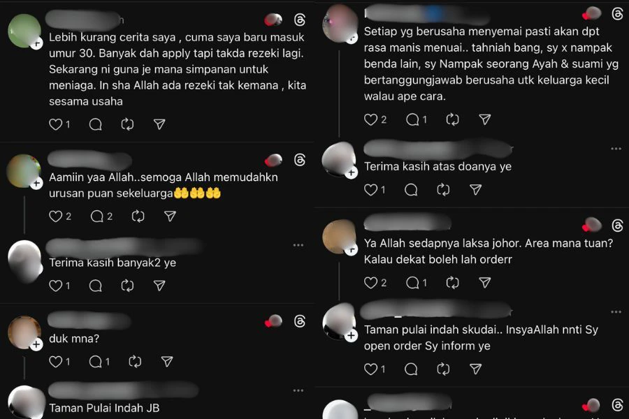 Antara komen netizen.