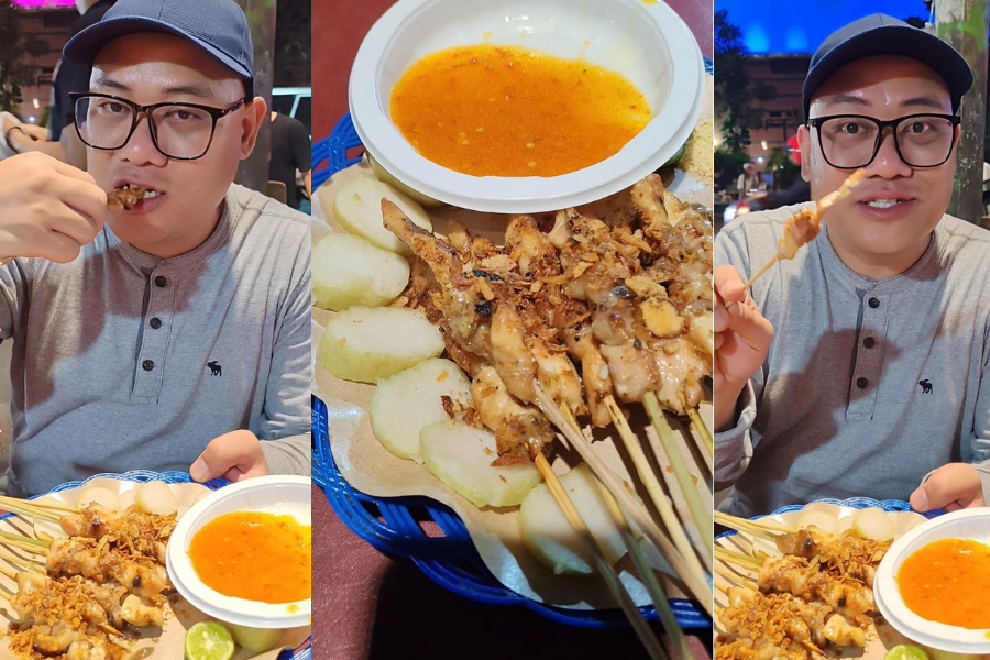 Rasa sate taichan agak hambar dan kuah sambalnya terlalu pedas.