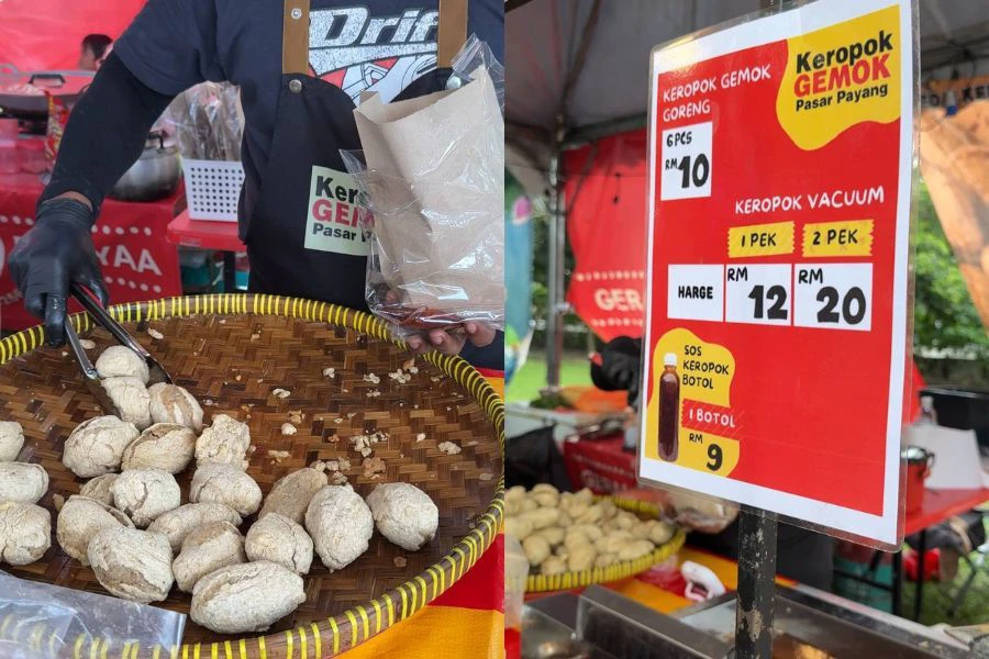 Kerpok lekor yang dibungkus frozen dijual dengan harga RM12 satu pek.