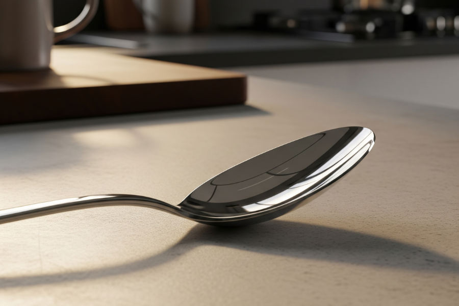 Kandungan kramium memindahkan bau pada kulit ke permukaan logam.