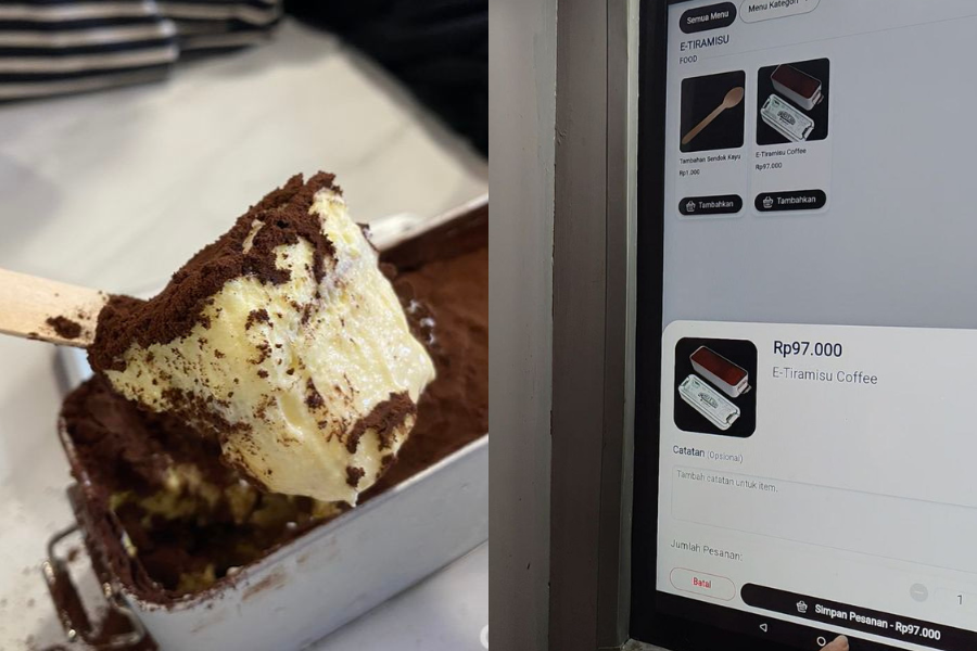 Dengan harga Rp97.000 (RM24.62) sebekas, ukurannya cukup besar untuk dinikmati dua hingga tiga orang.