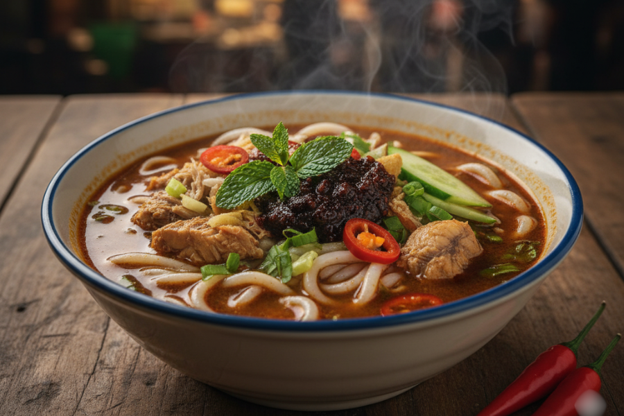 Asam laksa antara hidangan ikonik di Pulau Pinang.