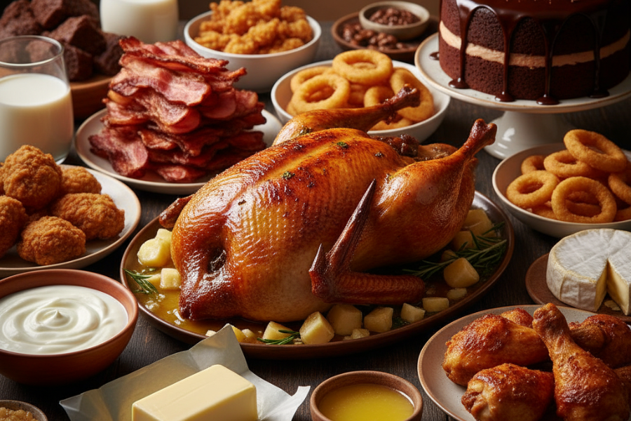 Makanan berlemak boleh menyebabkan refluks asid yang salah satu punca utama batuk yang berterusan.