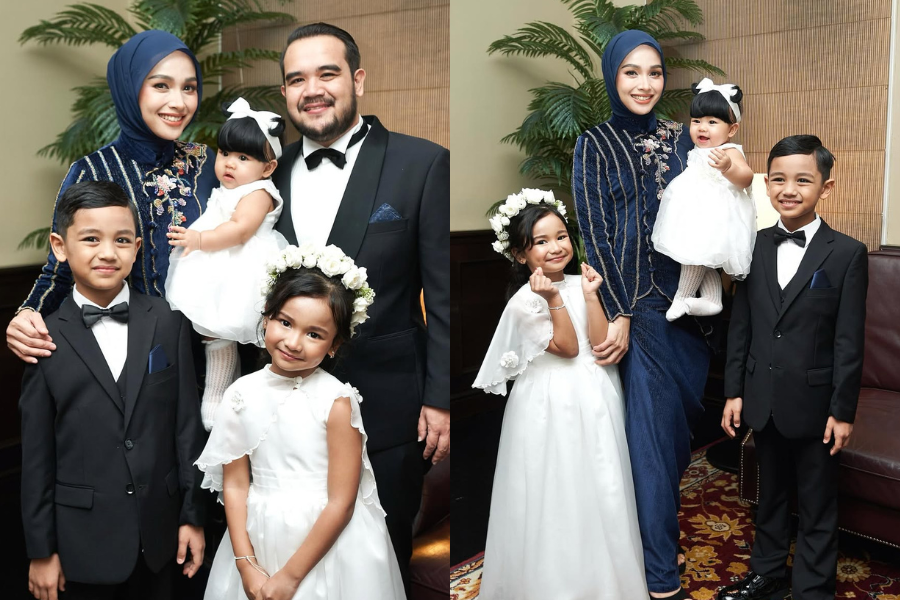 Tya kini bahagia bergelar ibu kepada tiga orang cahaya mata selepas mendirikan rumah tangga bersama suami, Asyraf Khalid pada 2015.
