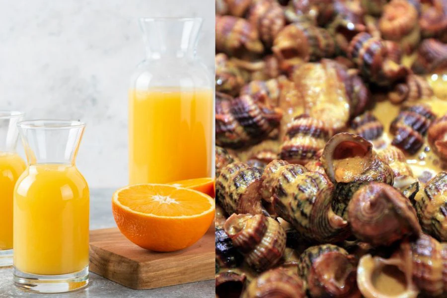 Pati oren juga membantu menambahkan rasa terhadap masakan siput sedut.