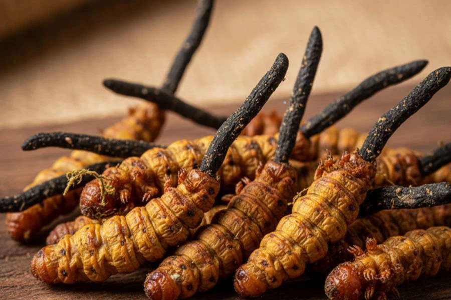 Dikenali sebagai cendawan ulat bulu, anggaran harga pasaran bagi cendawan ini boleh mencecah RM235,000 per paun.