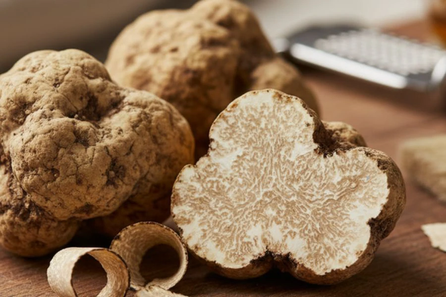 Truffle Putih Alba digemari kerana terkenal dengan aroma kuat.